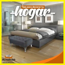 Cargar imagen en el visor de la galería, BUTACA PIE DE CAMA ALTAMURA MICROFIBRA MATRIMONIAL