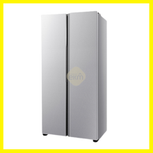 Cargar imagen en el visor de la galería, REFRIGERADORA HISENSE SIDE BY SIDE 16 PIES CUBICOS COLOR GRIS DOBLE PUERTA