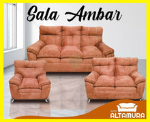 Cargar imagen en el visor de la galería, SALA ALTAMURA AMBAR TELA MICROFIBRA