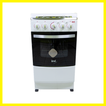 Cargar imagen en el visor de la galería, Estufa con horno de 4 quemadores y tapa vidrio templado IML