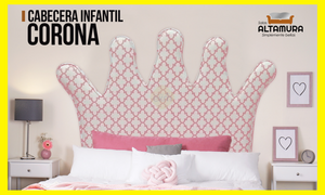 CABECERA ALTAMURA CORONA INFANTIL TELA CUSHION