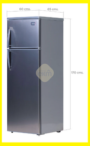 REFRIGERADORA GRS GRD-380 14 PIES CUBICOS 2 PUERTAS COLOR GRIS