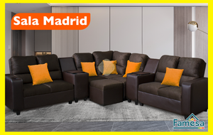 SALA FAMESA MADRID MODULAR EN L