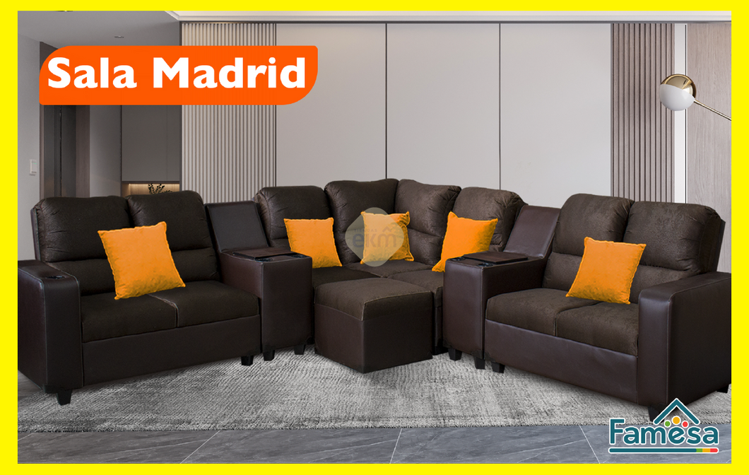 SALA FAMESA MADRID MODULAR EN L